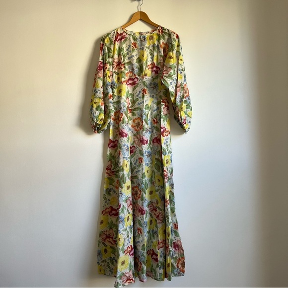 ISO TRADE Doen Oliana Dress in Blanc Anemone Bloom - Picture 2 of 12